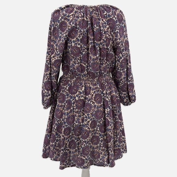 J. Crew Palermo 100% Linen Smocked Waist Dress in Floral Bouquet - NEW - Small - Picture 4 of 9